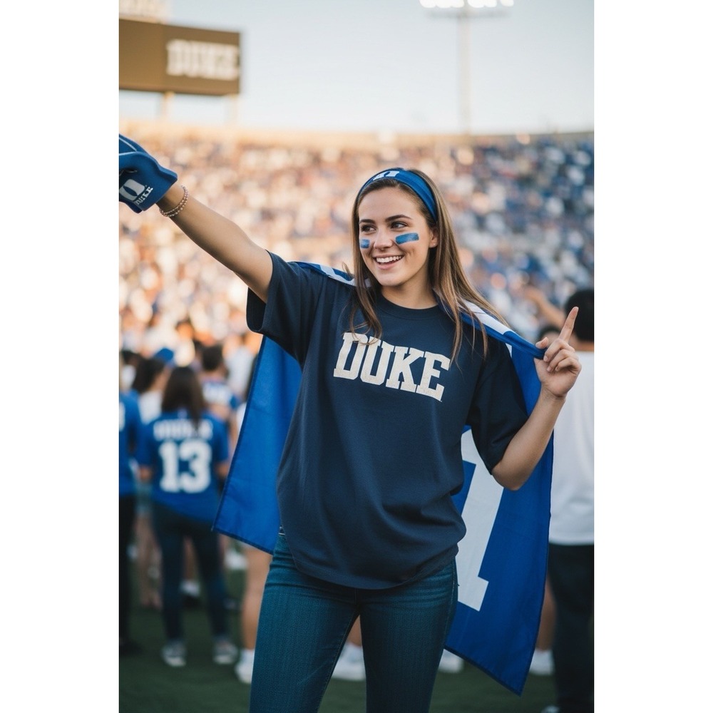 Duke University Blue Devils T-Shirt Adult S Navy Blue
